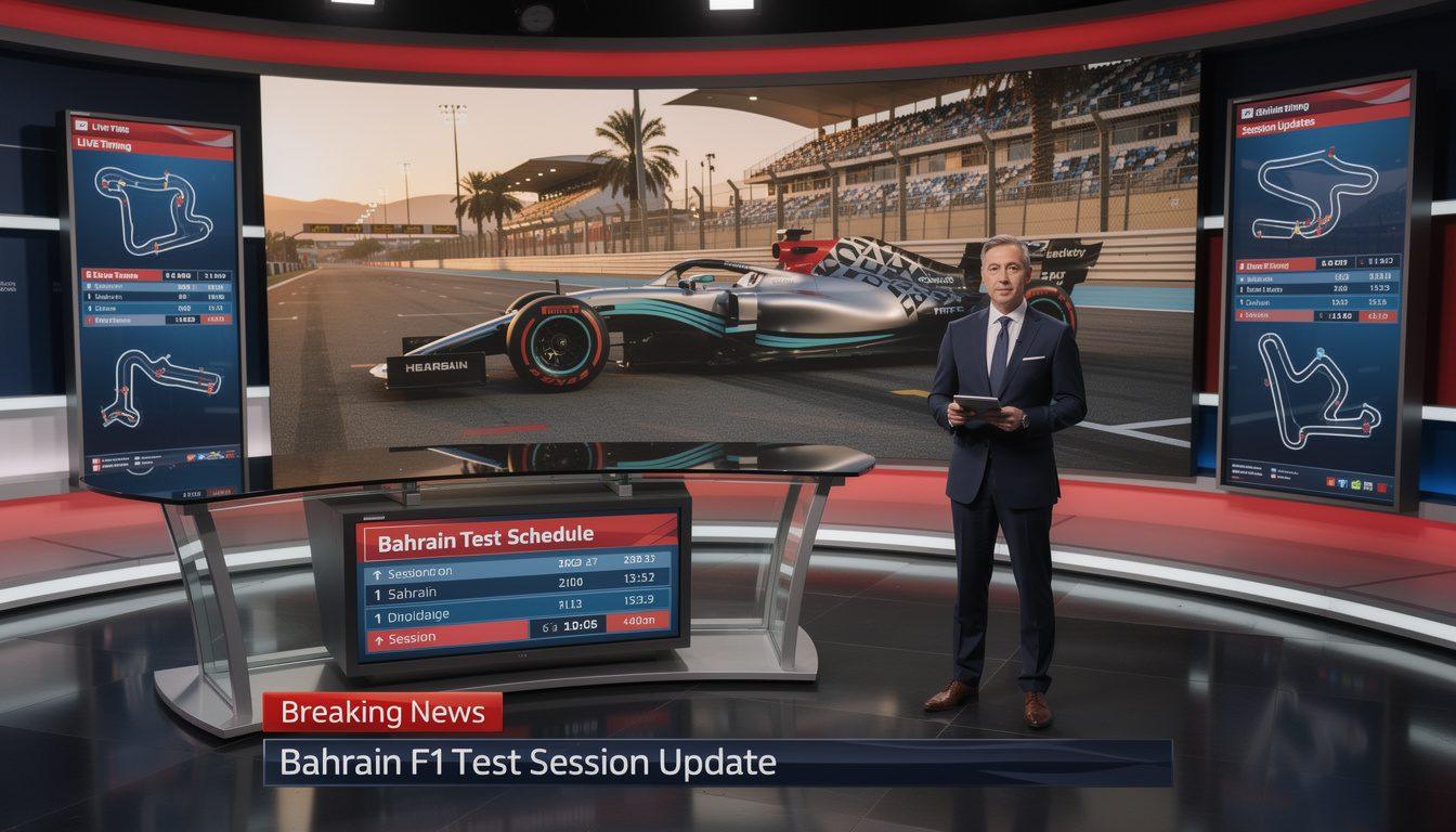 sky sports f1 has announced an updated broadcast schedule for the bahrain test, providing fans with the latest coverage details and timings.