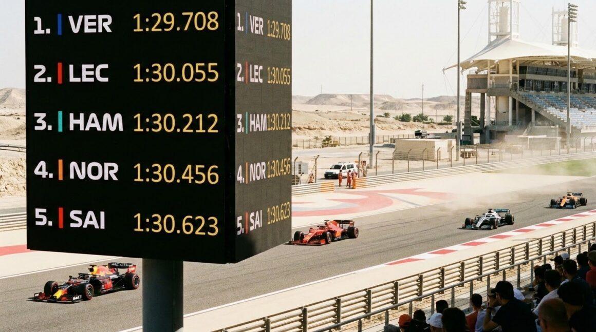 timewatch at Bahrain test 2026