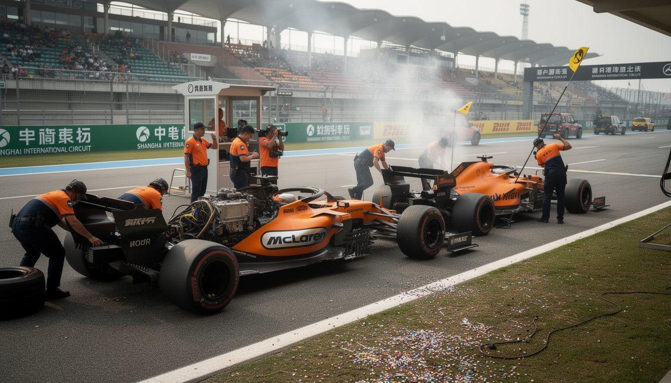 discover the reasons behind mclaren drivers' double did not start (dns) at the chinese grand prix as they share insights into the challenges faced during the race weekend.