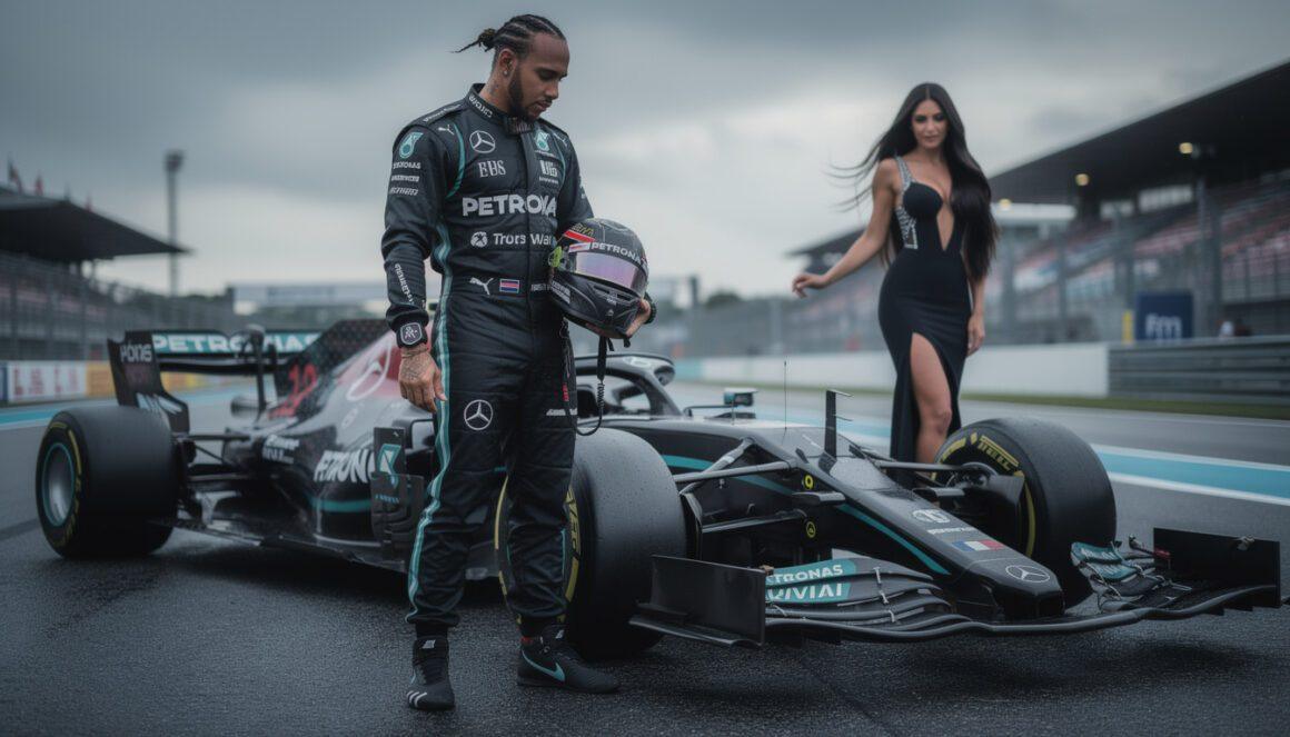 lewis hamilton is rumored to be considering leaving formula 1 amidst his high-profile relationship with kim kardashian, sparking widespread speculation about his future in the sport.