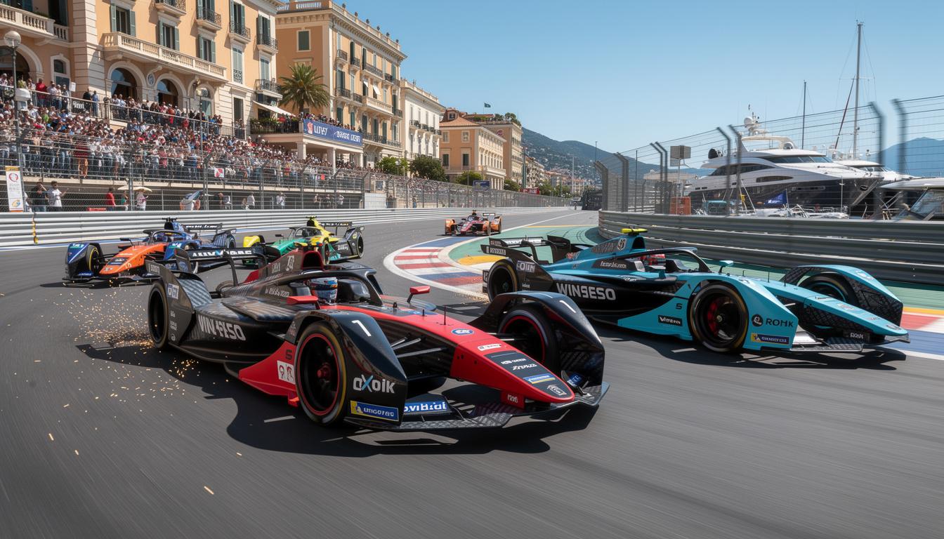 f1 stars gather in monaco to unveil the next-generation electric racing car for formula e, showcasing cutting-edge technology and speed in sustainable motorsport.