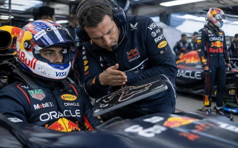 isack hadjar receives an unconventional instruction as he works to narrow the gap to max verstappen and improve his performance.
